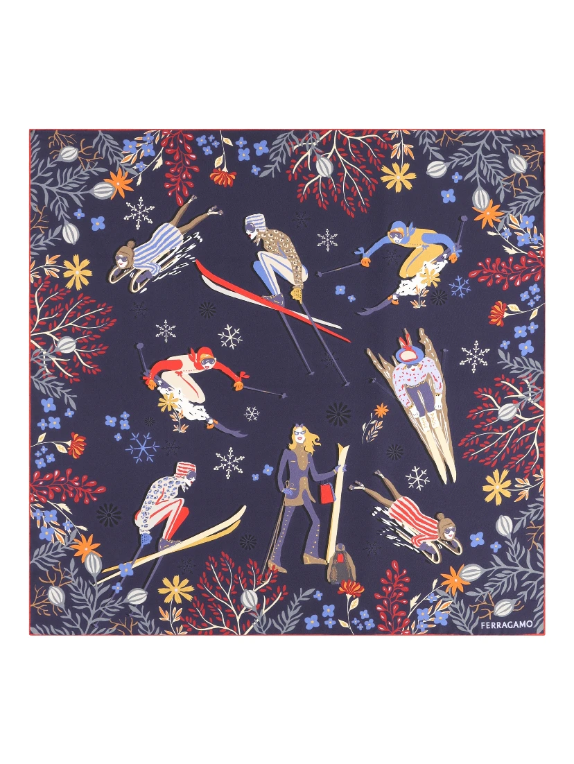 Salvatore Ferragamo Scarfs Blue