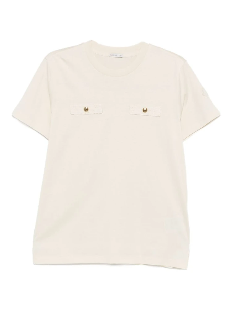 Moncler T-shirts and Polos Beige