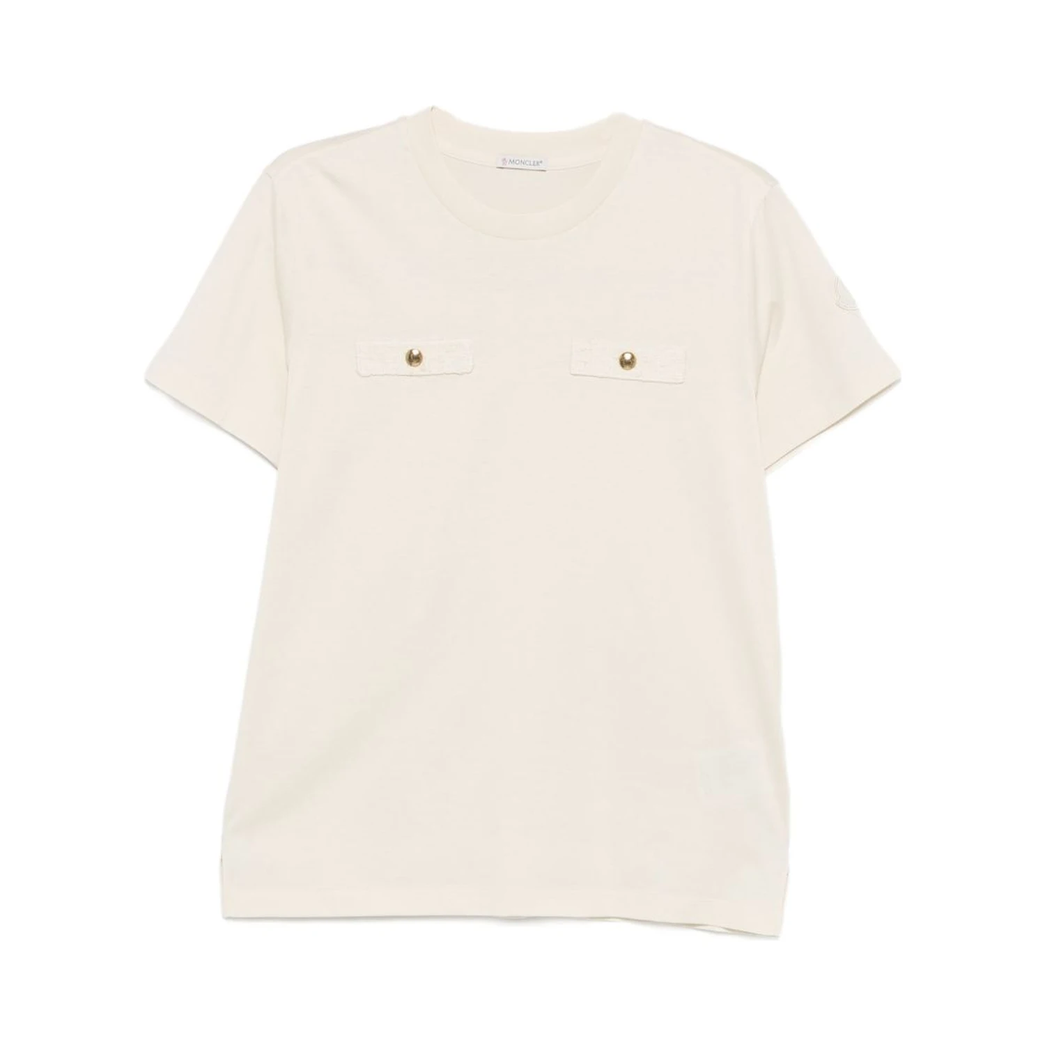 Moncler T-shirts and Polos Beige