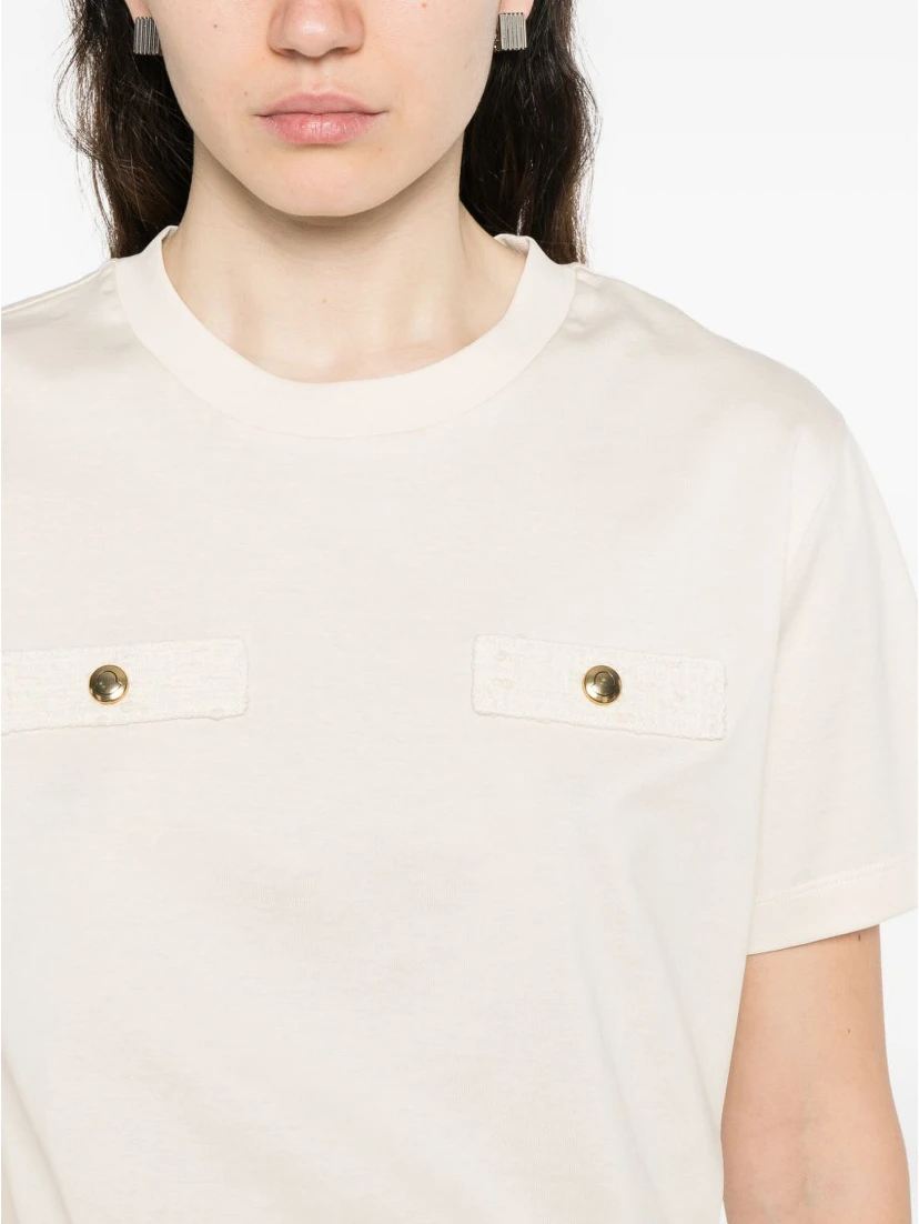 Moncler T-shirts and Polos Beige