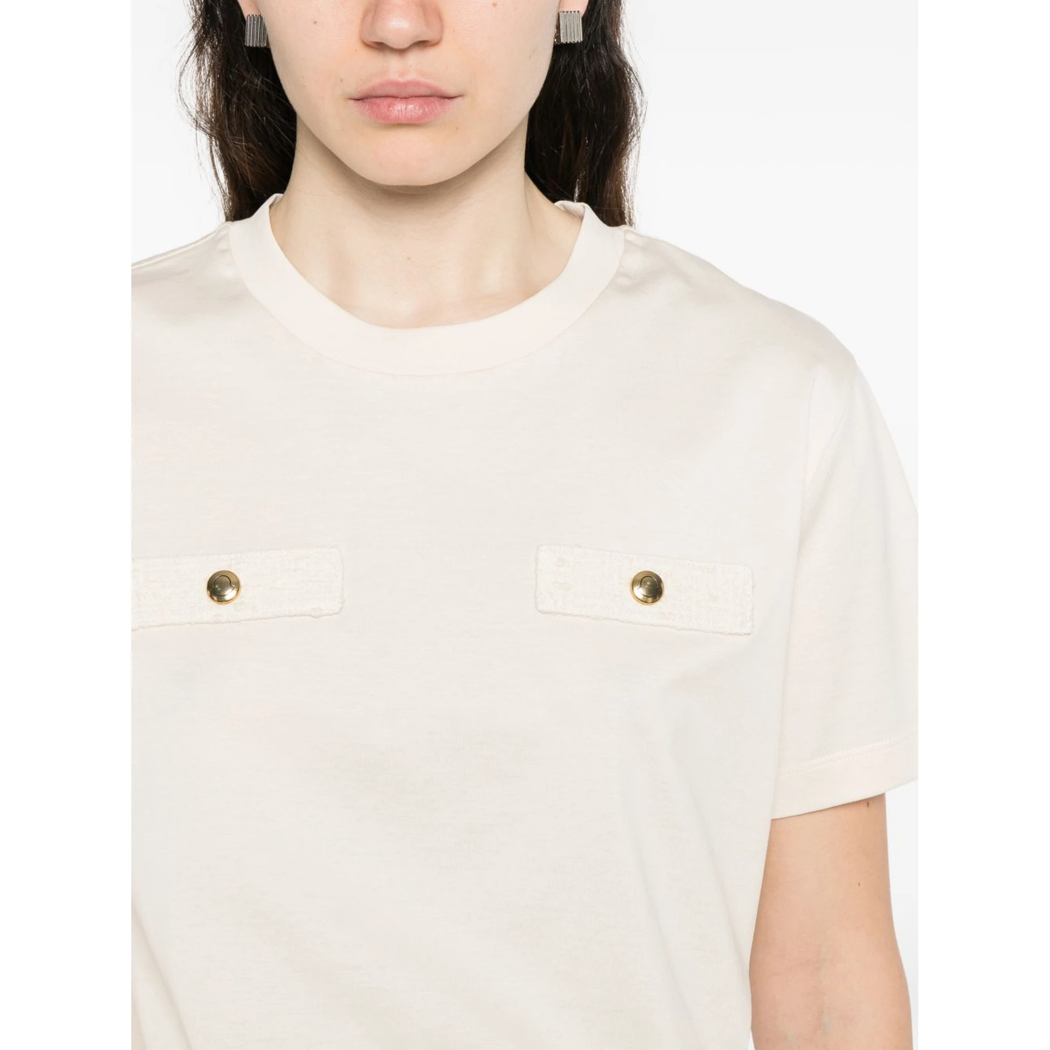 Moncler T-shirts and Polos Beige