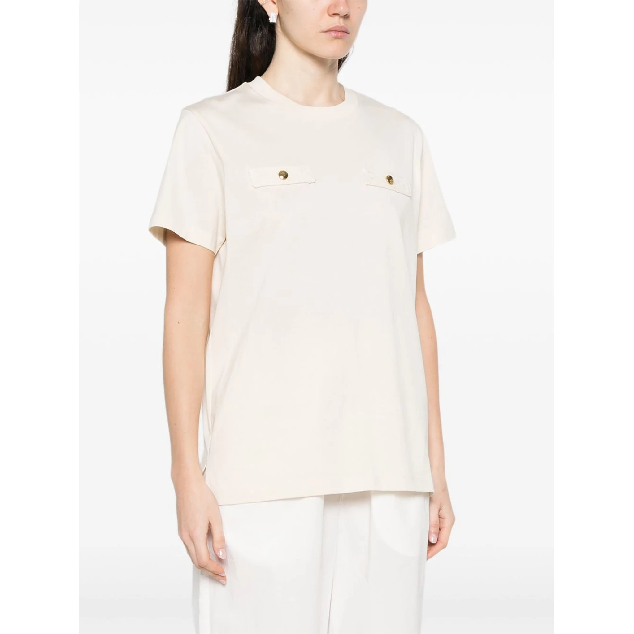 Moncler T-shirts and Polos Beige