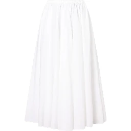 COTTON MIDI SKIRT