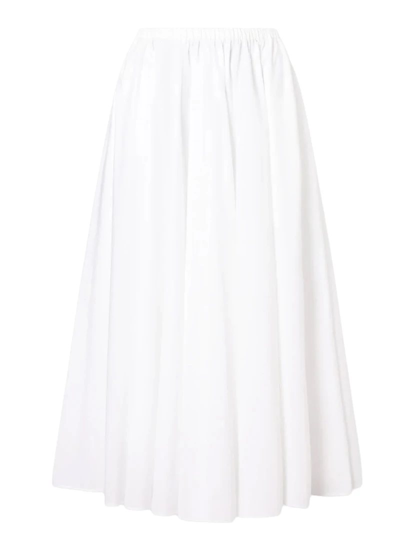 COTTON MIDI SKIRT