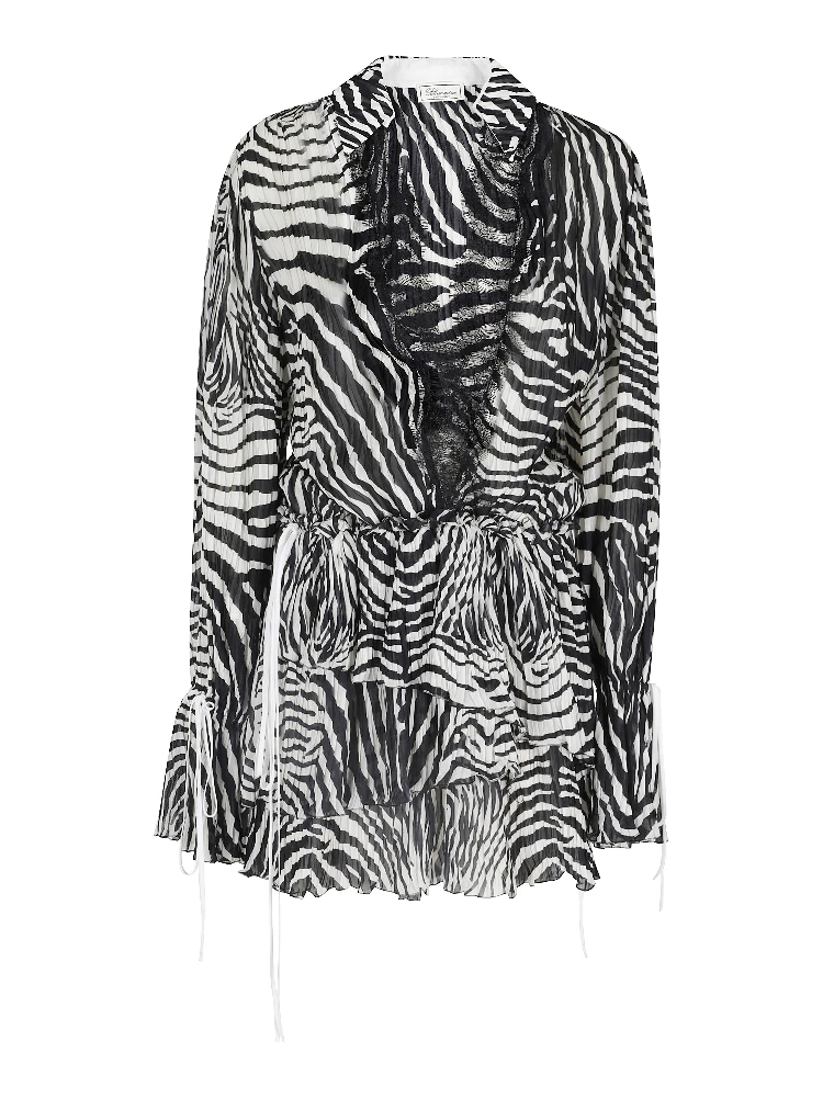 PRINT CHIFFON DRESS