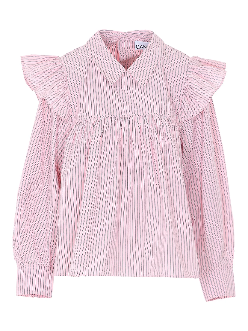 GANNI Shirts Pink