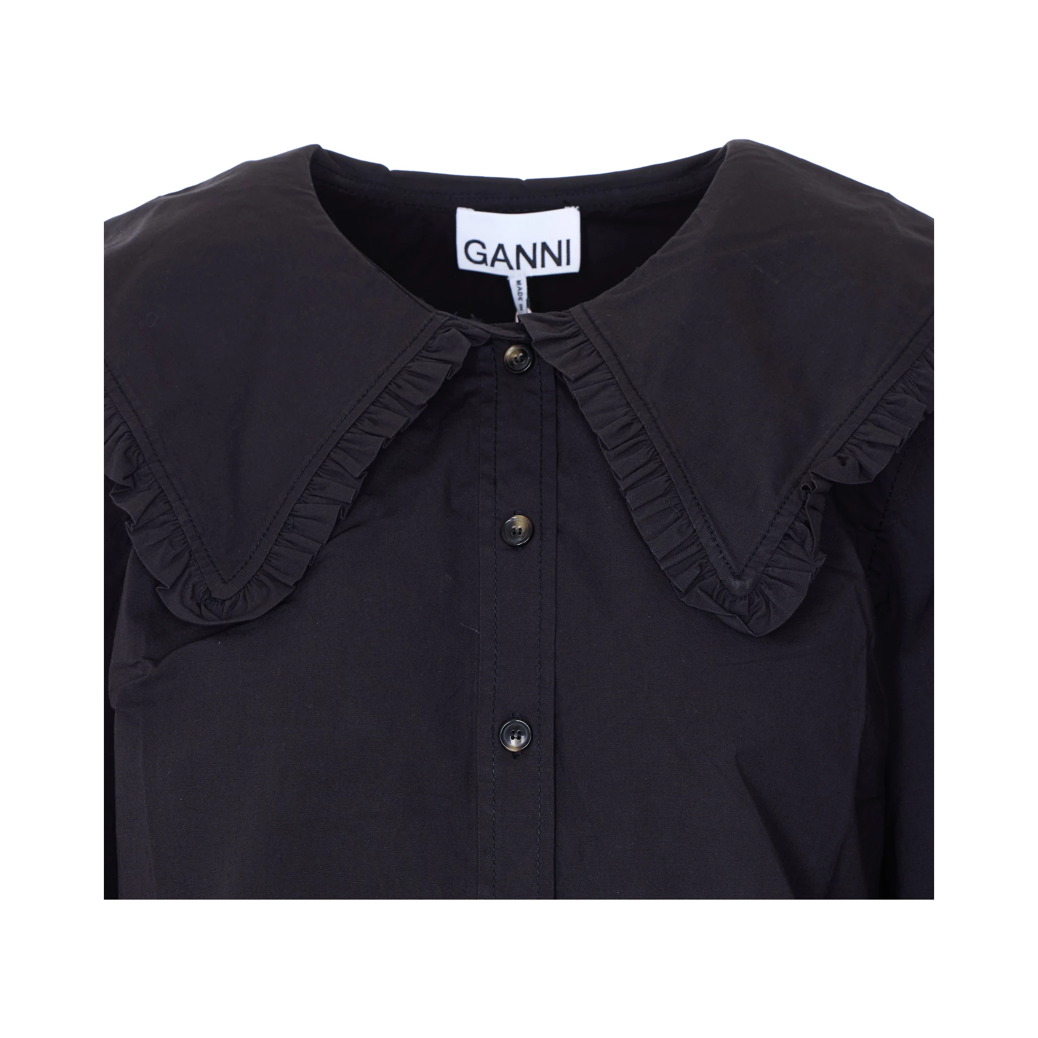 GANNI Shirts Black