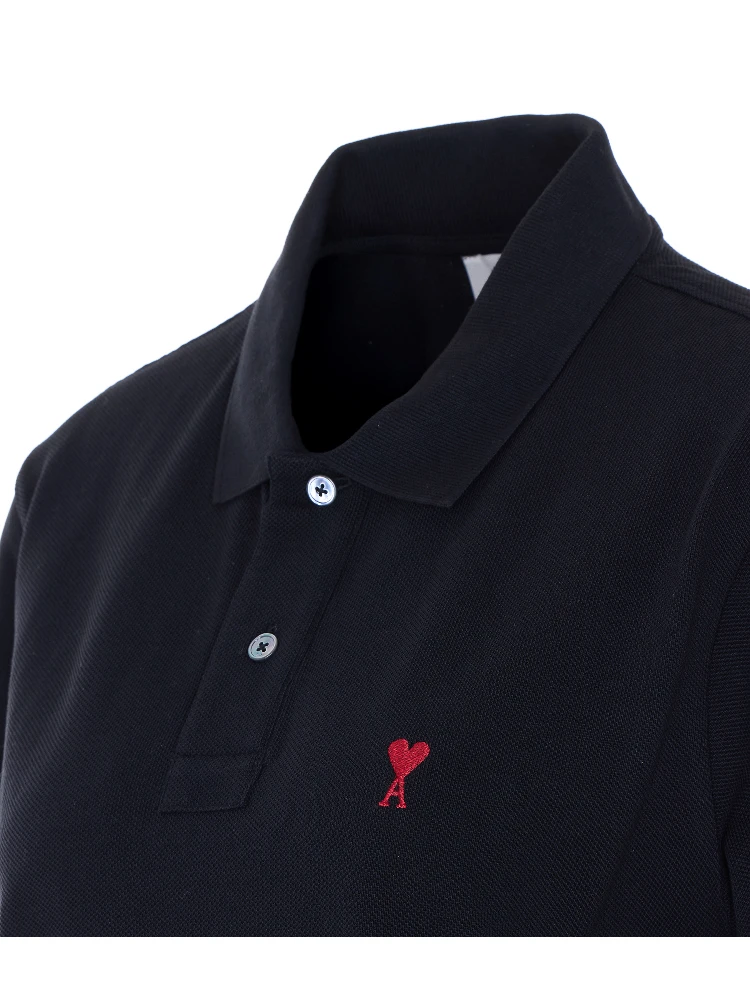 Ami Alexandre Matiussi T-shirts and Polos Black alternative