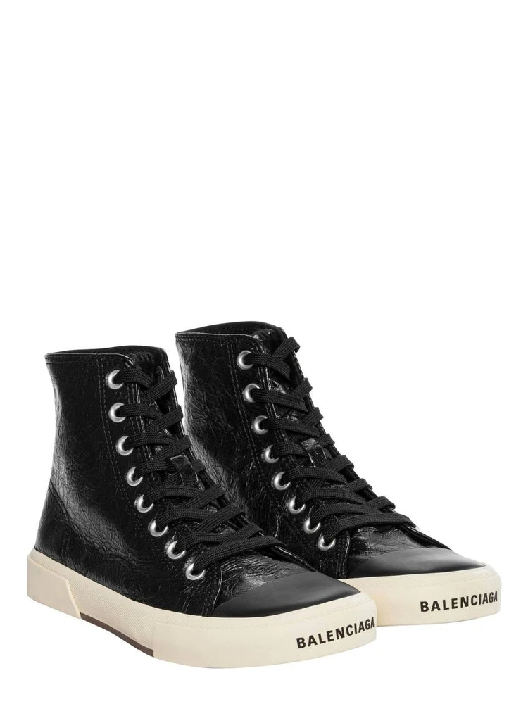 Black Calfskin High Top Sneakers alternative