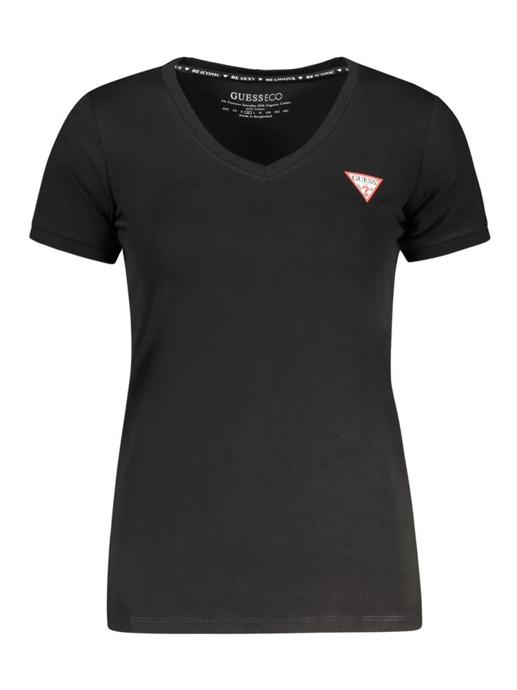 Black Cotton Women's T-Shirt