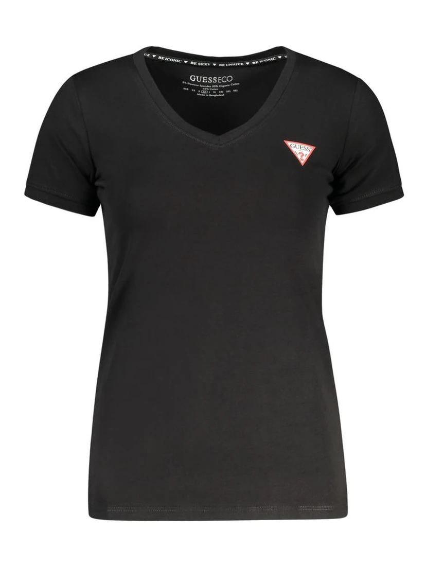 Black Cotton Women's T-Shirt