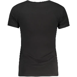 Black Cotton Women's T-Shirt