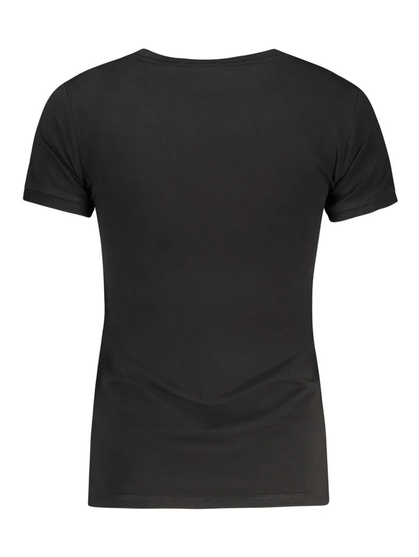 Black Cotton Women's T-Shirt