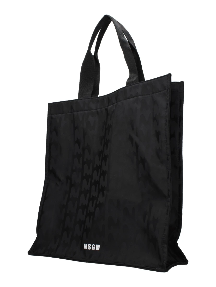 Black Fabric Handbag