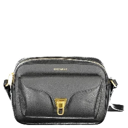 Black Leather Women Shoulder Bag