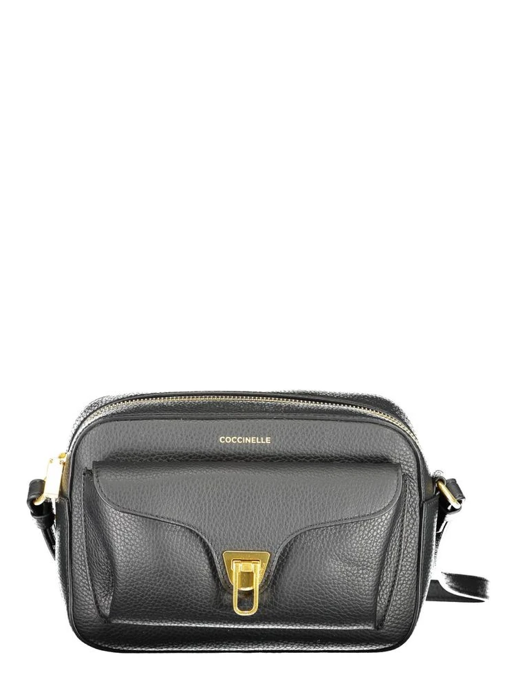 Black Leather Women Shoulder Bag
