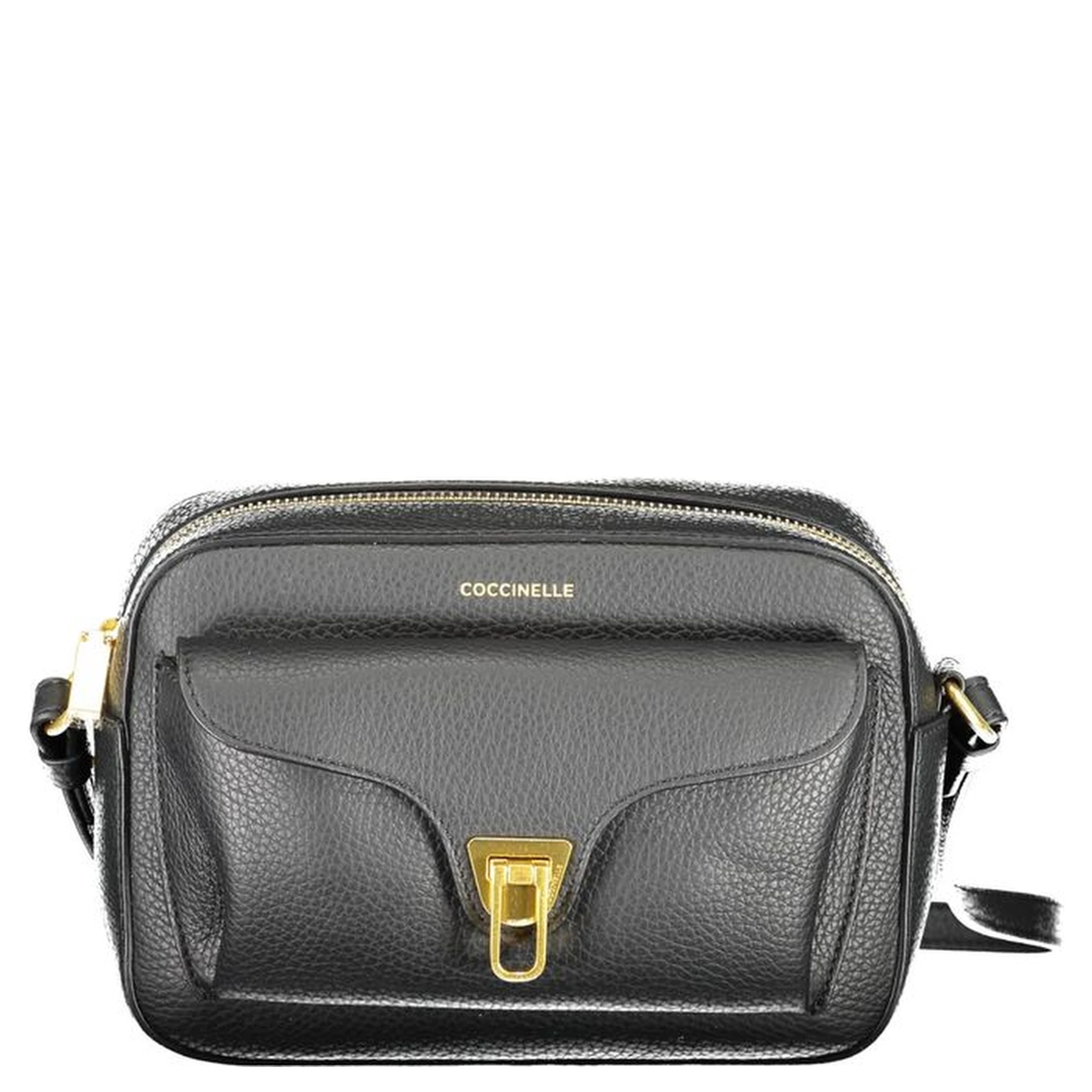 Black Leather Women Shoulder Bag