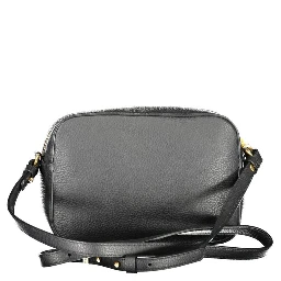 Black Leather Women Shoulder Bag