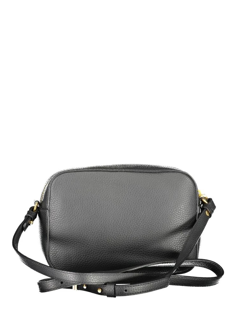 Black Leather Women Shoulder Bag