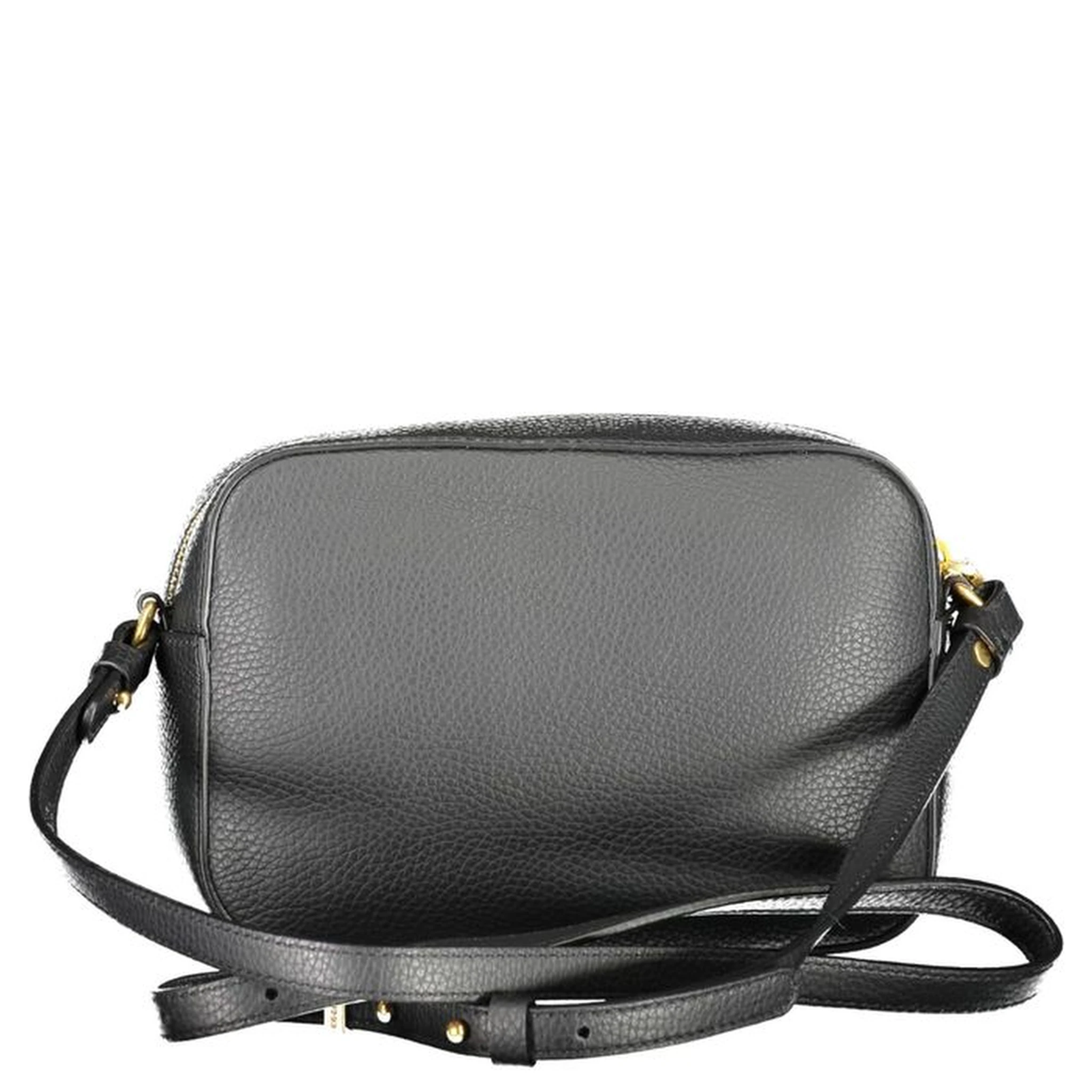 Black Leather Women Shoulder Bag