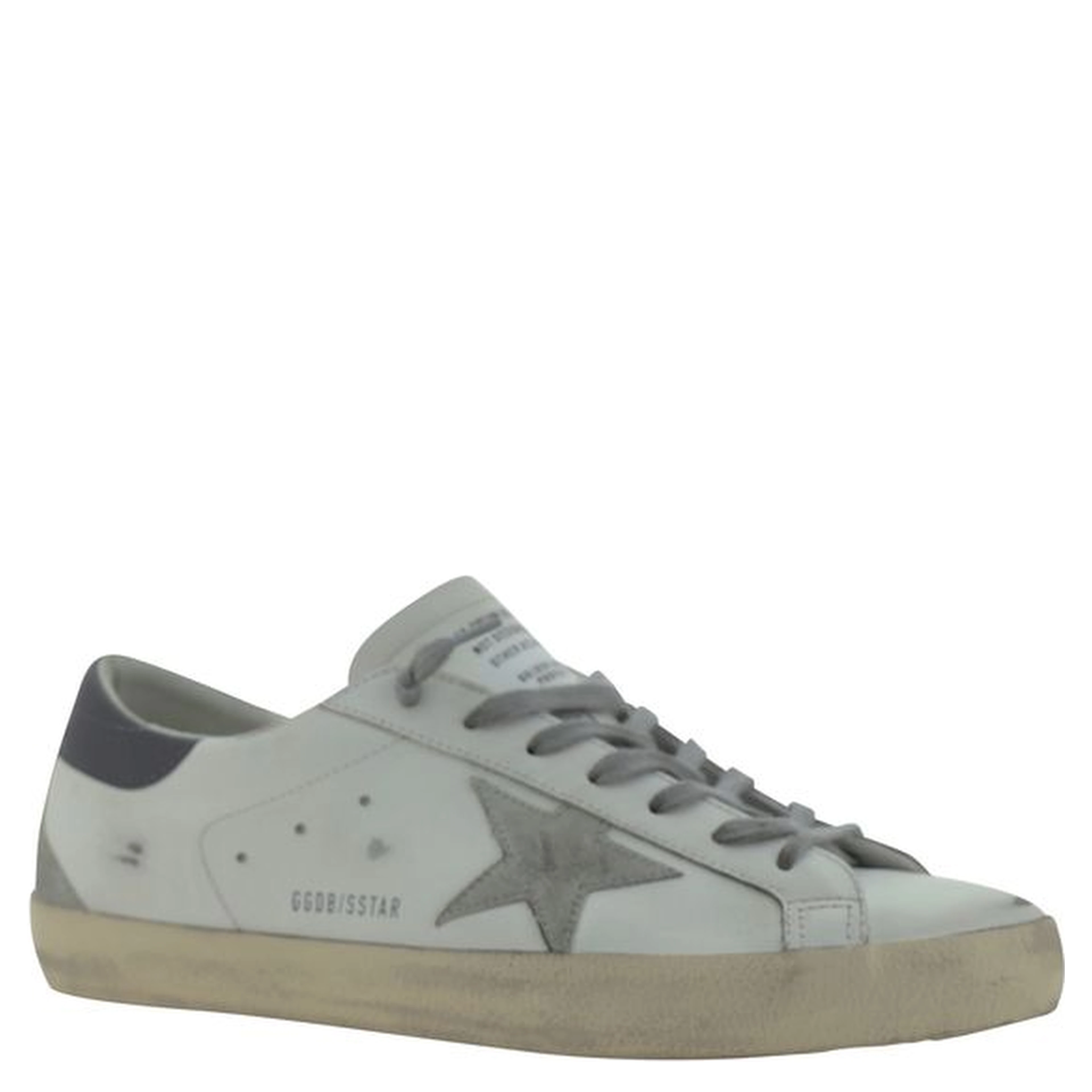 White Goatskin Low Top Sneakers