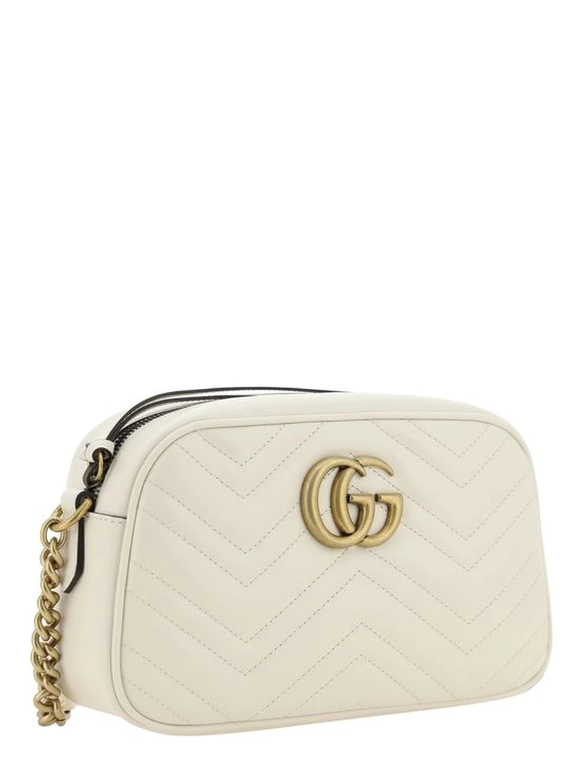 White Calf Leather Bos Taurus Shoulder Bag