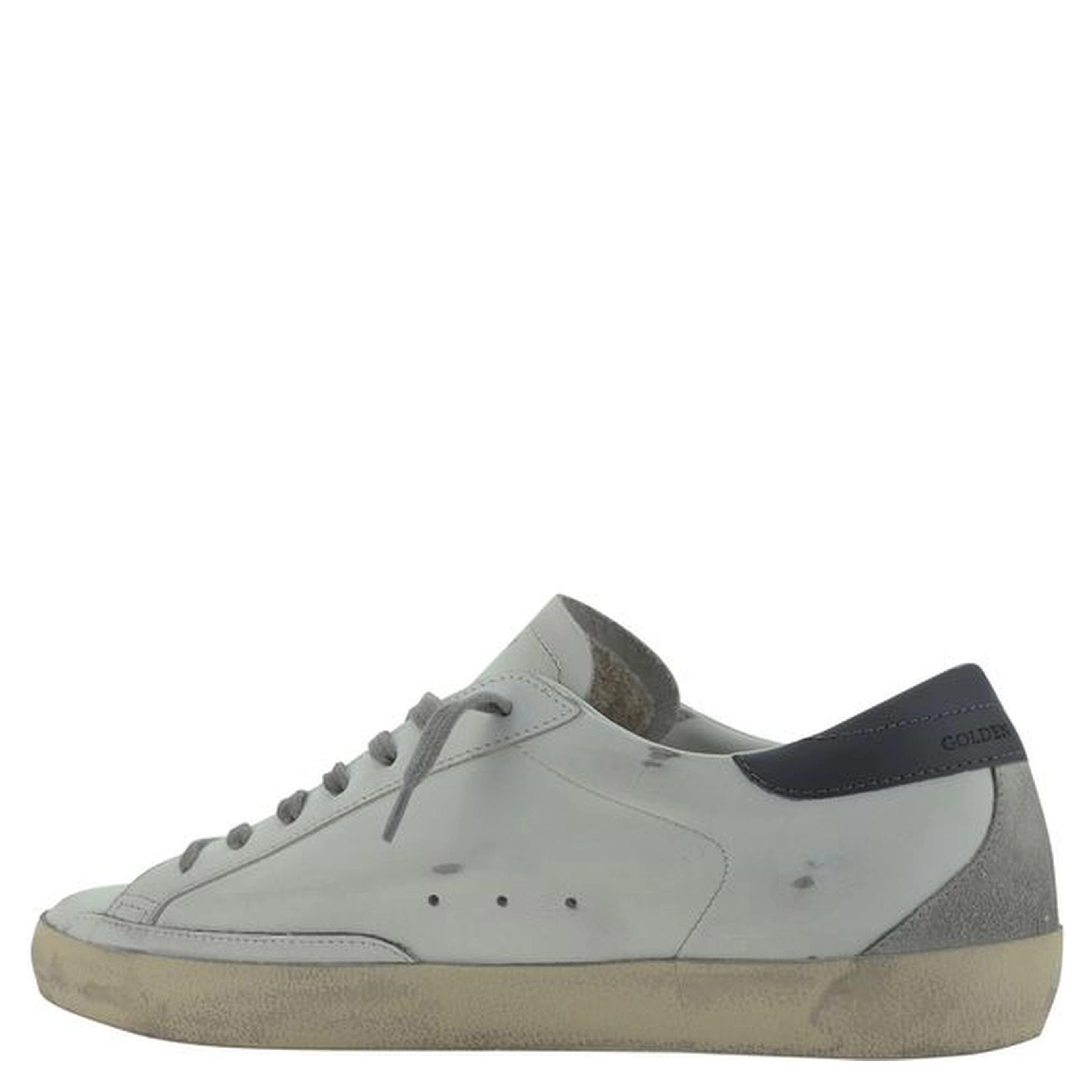 White Goatskin Low Top Sneakers