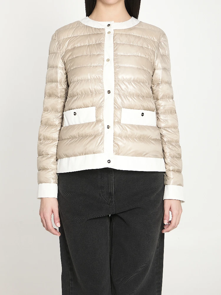 Short padded down jacket