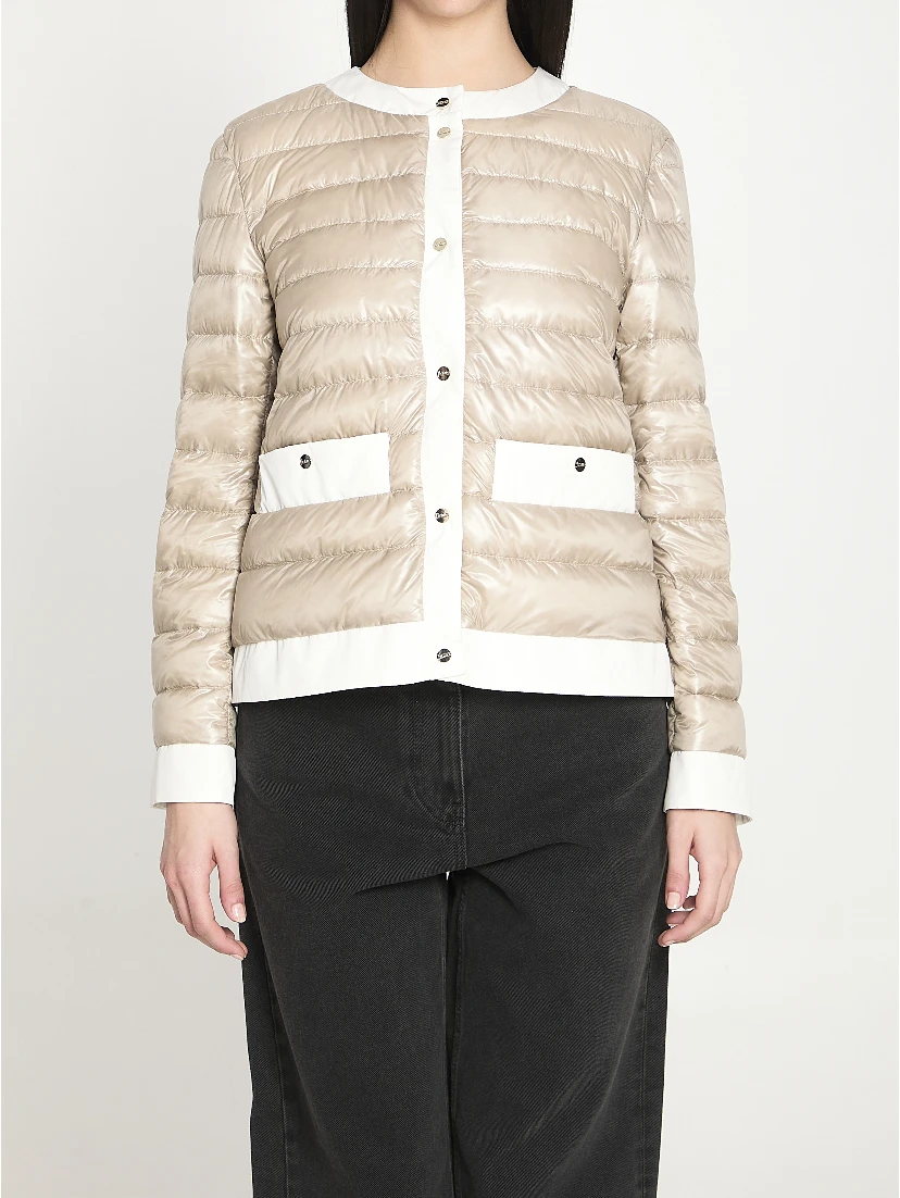 Short padded down jacket