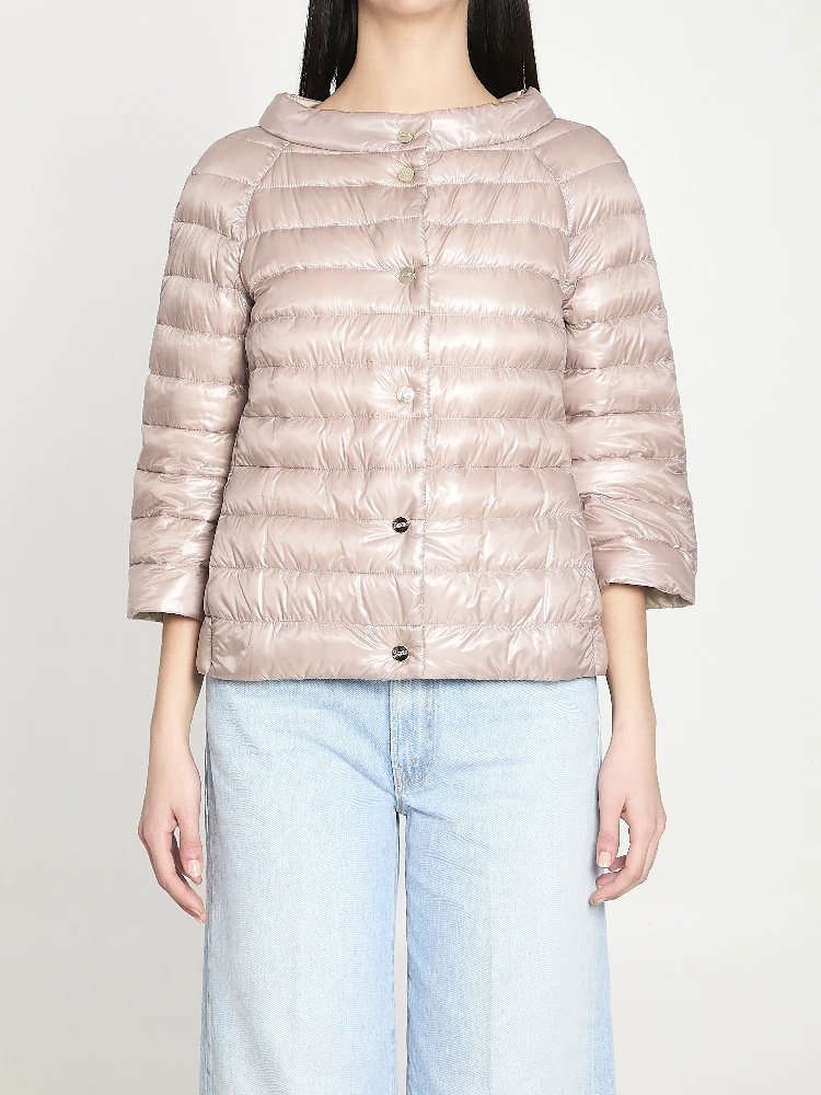 Reversible short down jacket