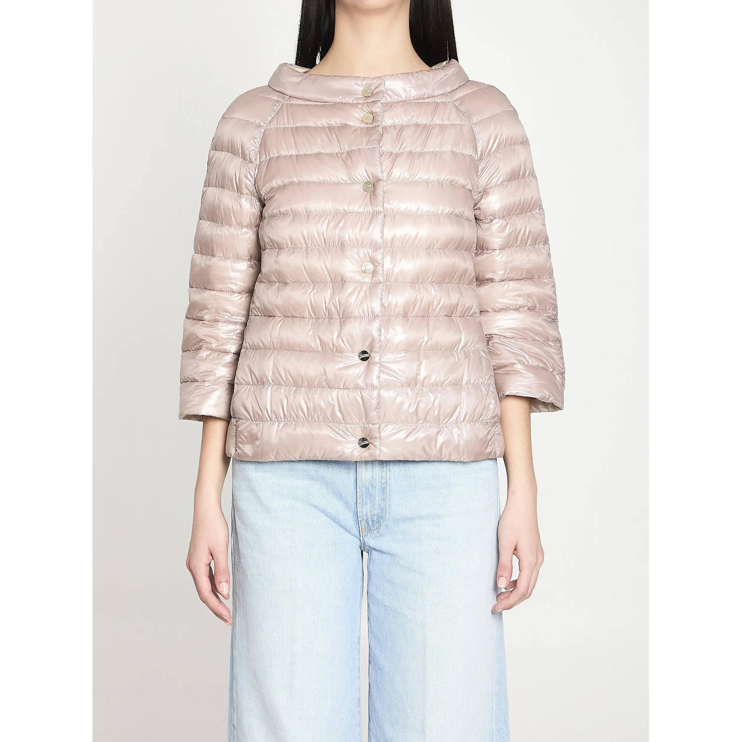 Reversible short down jacket