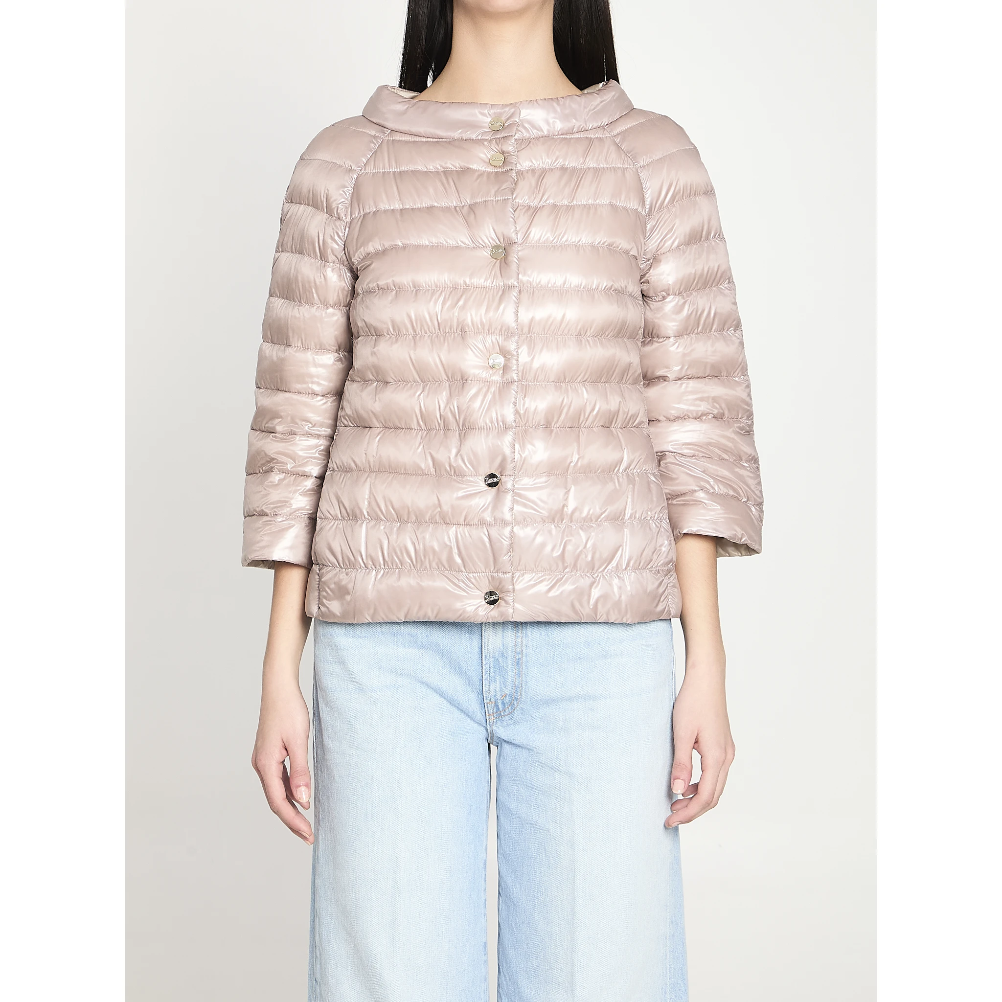 Reversible short down jacket