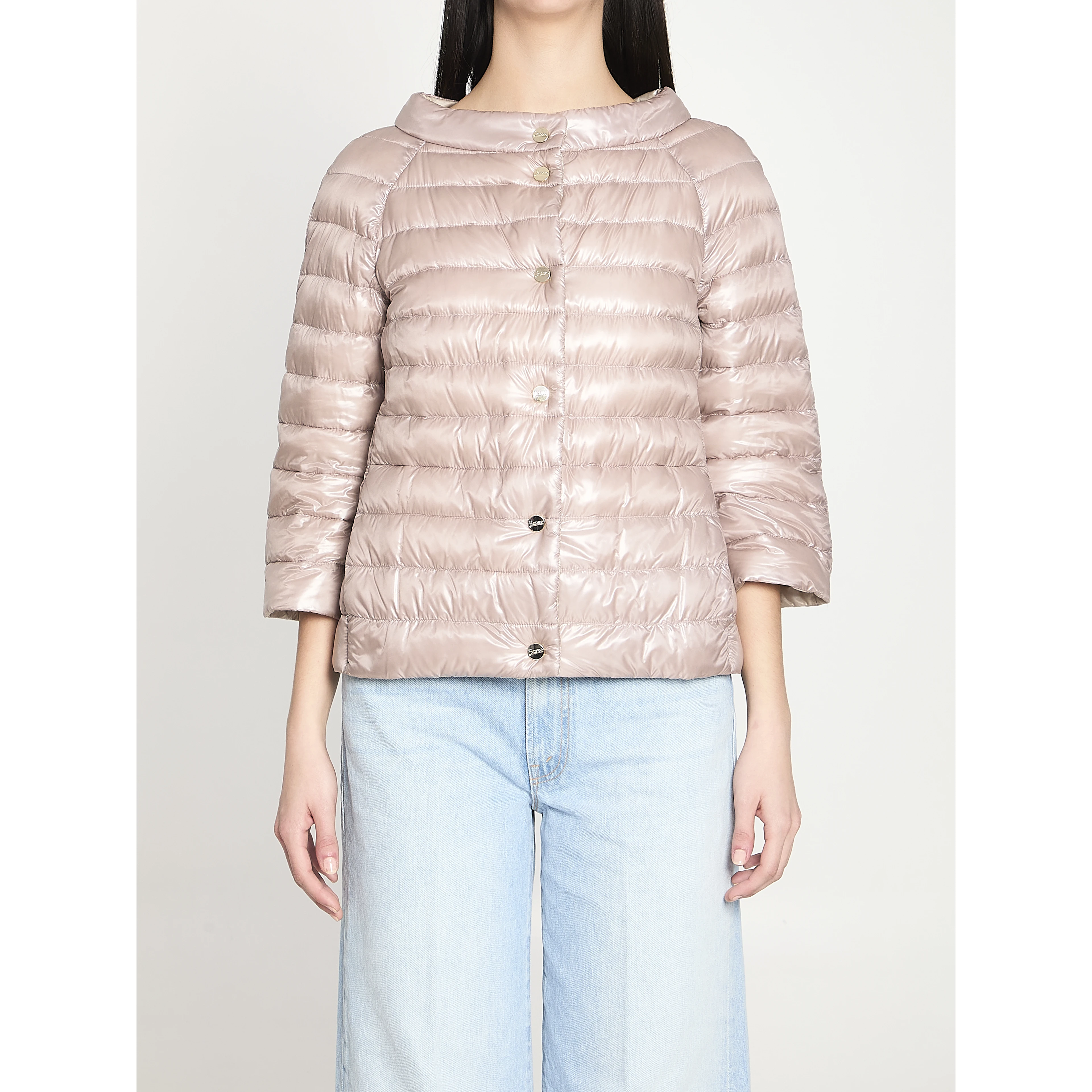 Reversible short down jacket