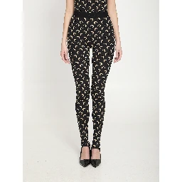 Moon printed jersey leggings