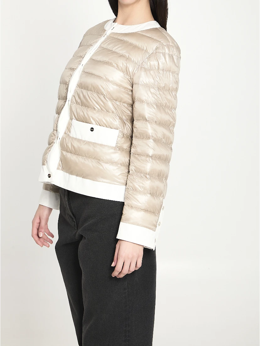 Short padded down jacket