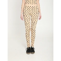 Moon printed jersey leggings
