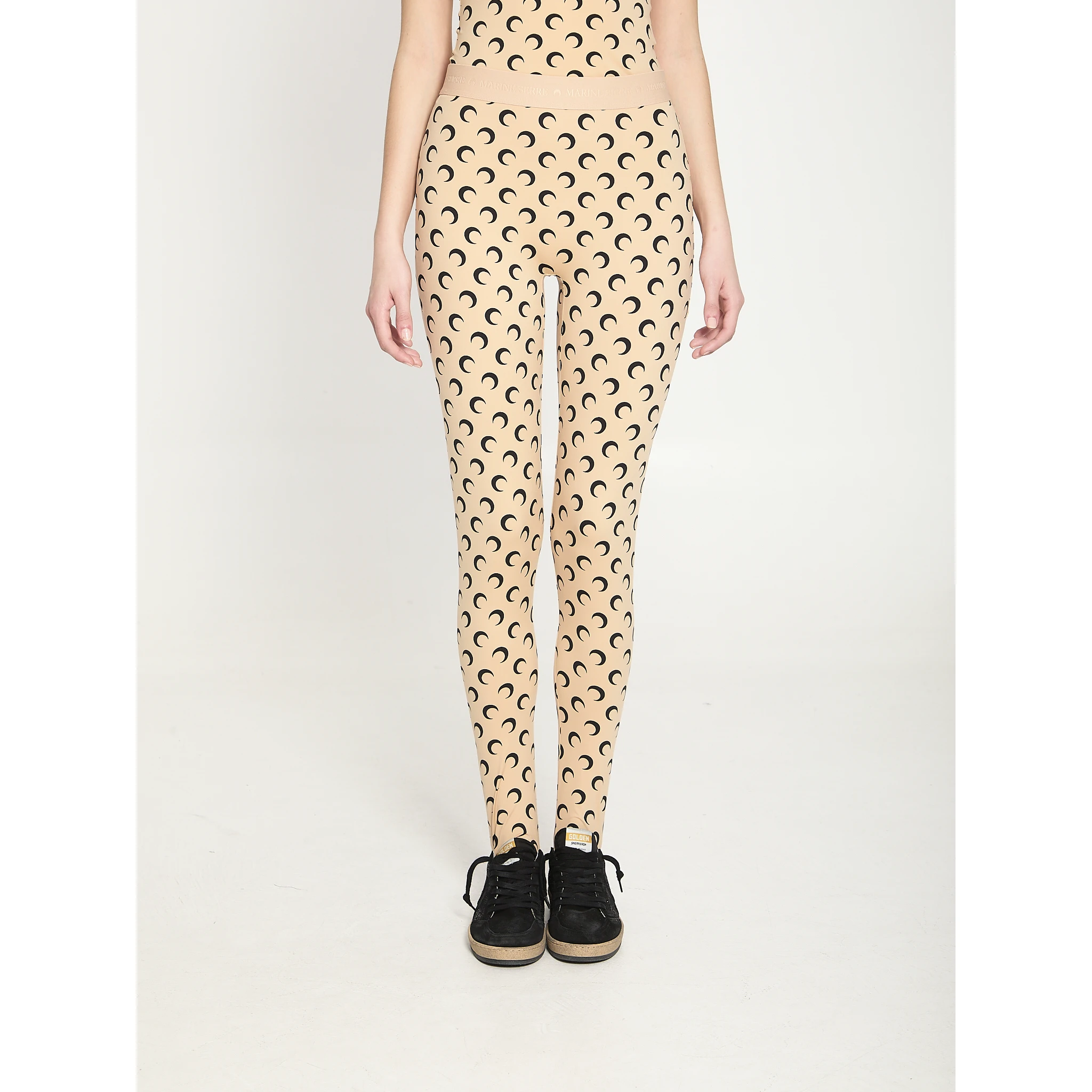 Moon printed jersey leggings