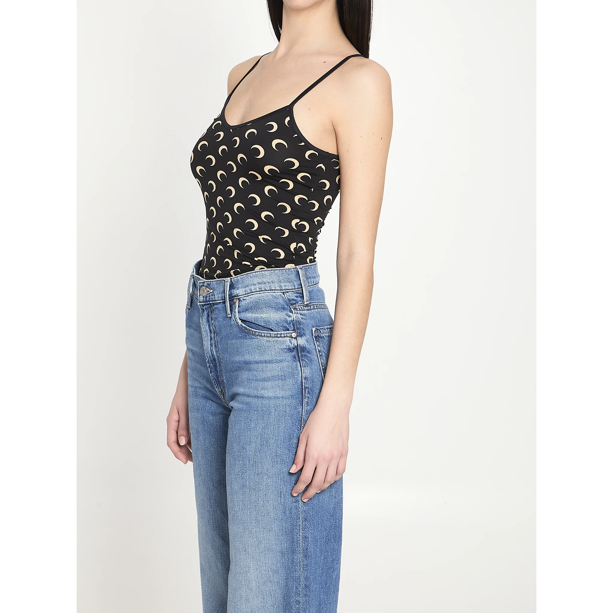 Moon printed jersey top