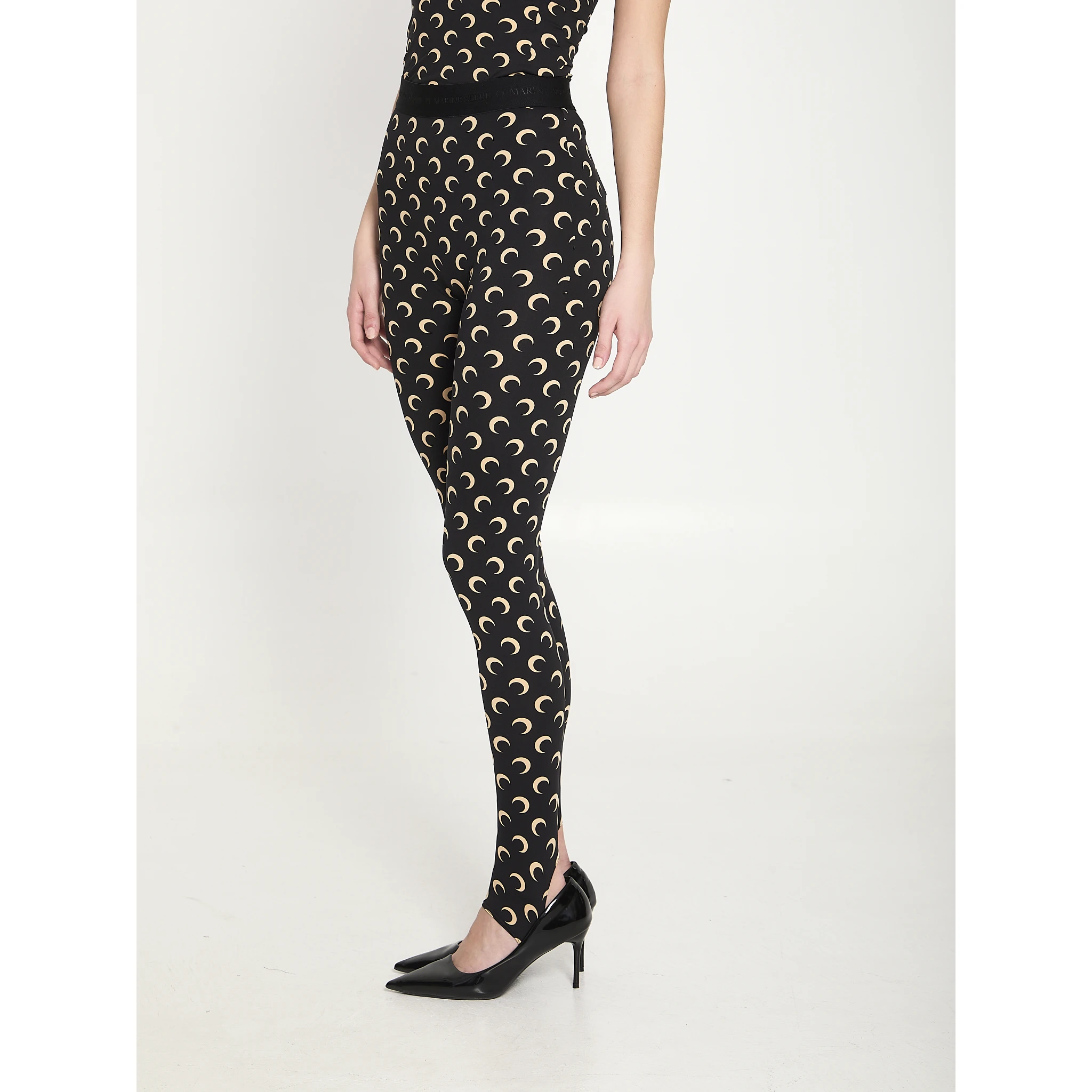 Moon printed jersey leggings