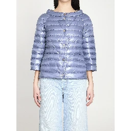 Reversible short down jacket