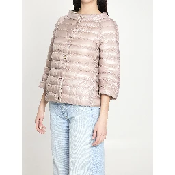 Reversible short down jacket