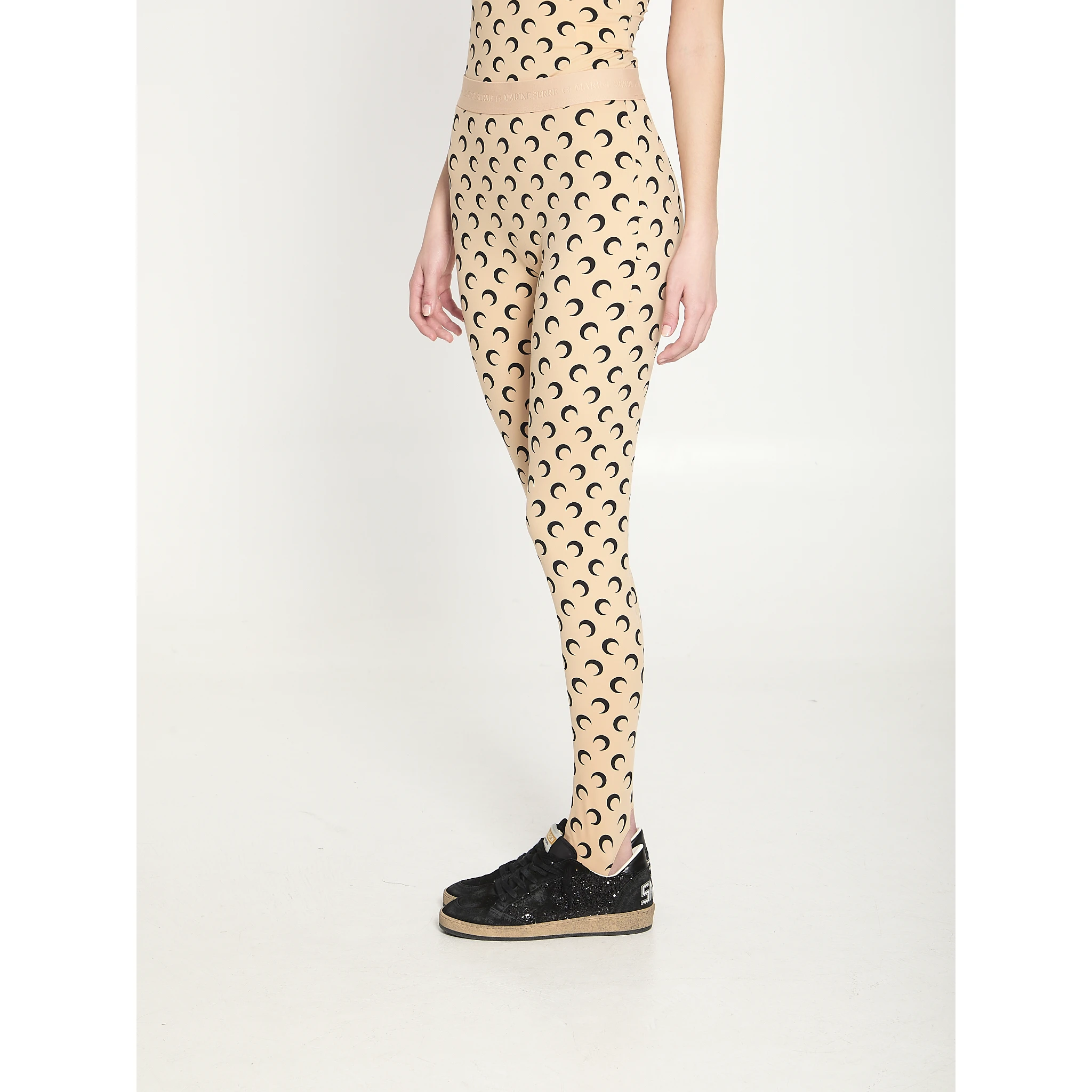 Moon printed jersey leggings