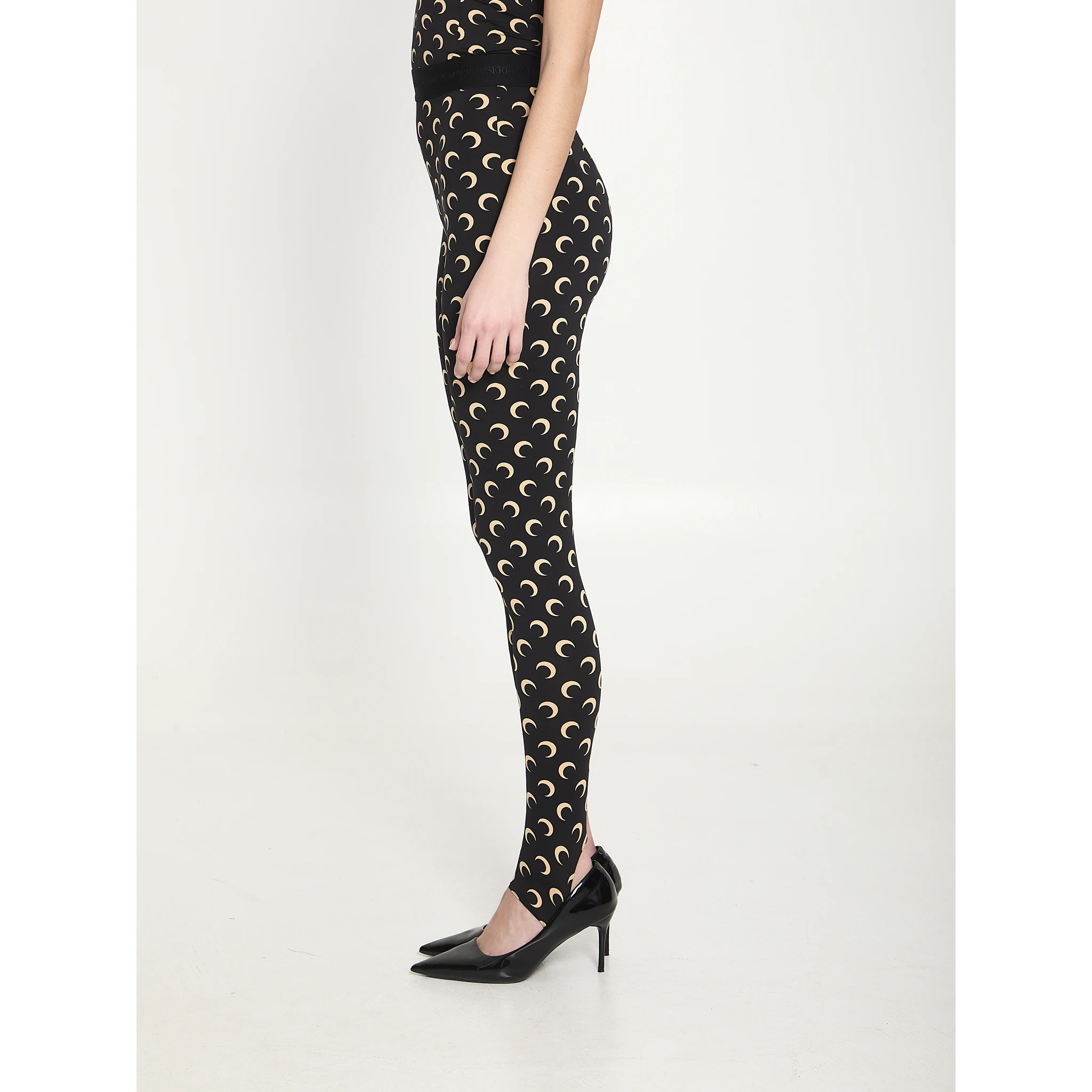 Moon printed jersey leggings