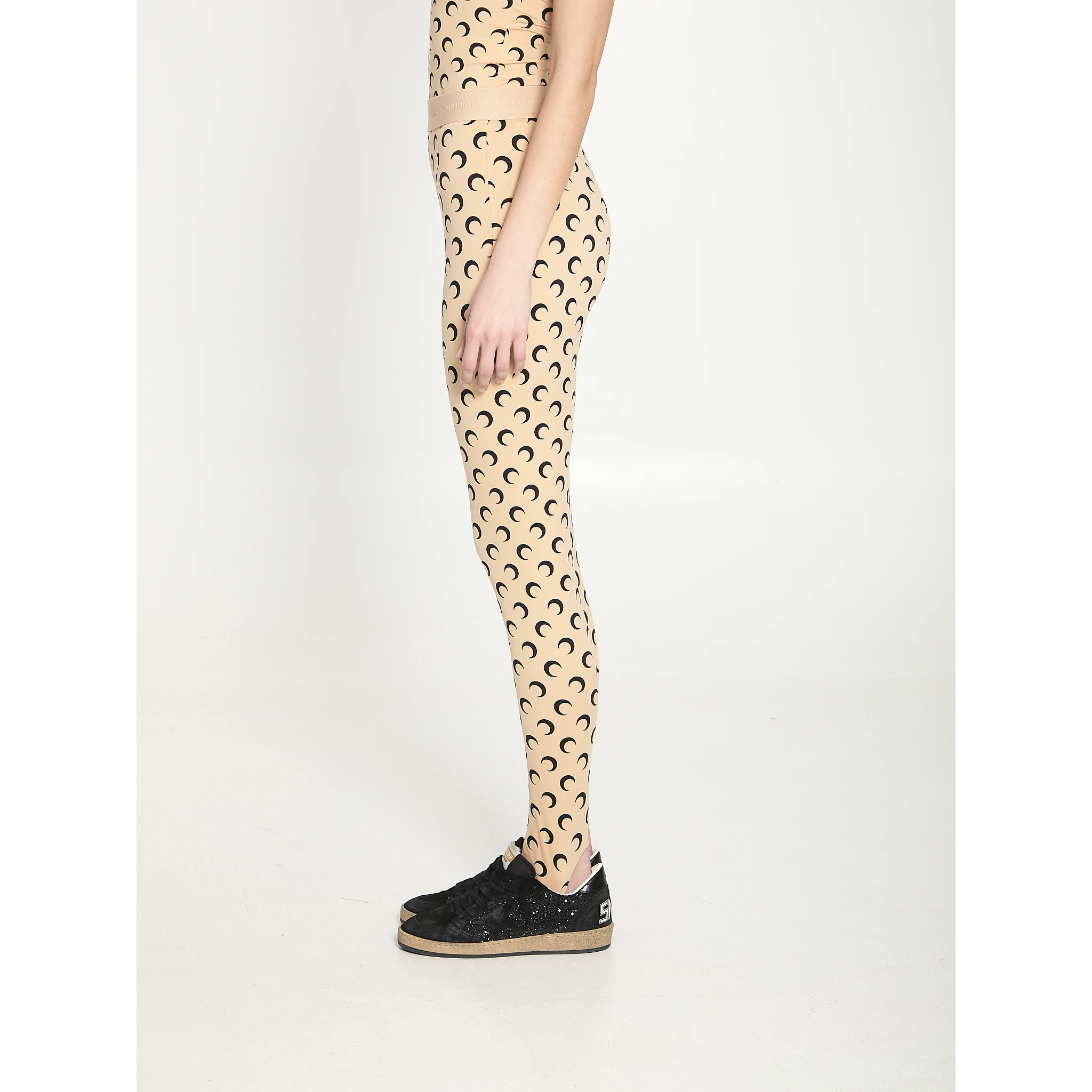 Moon printed jersey leggings