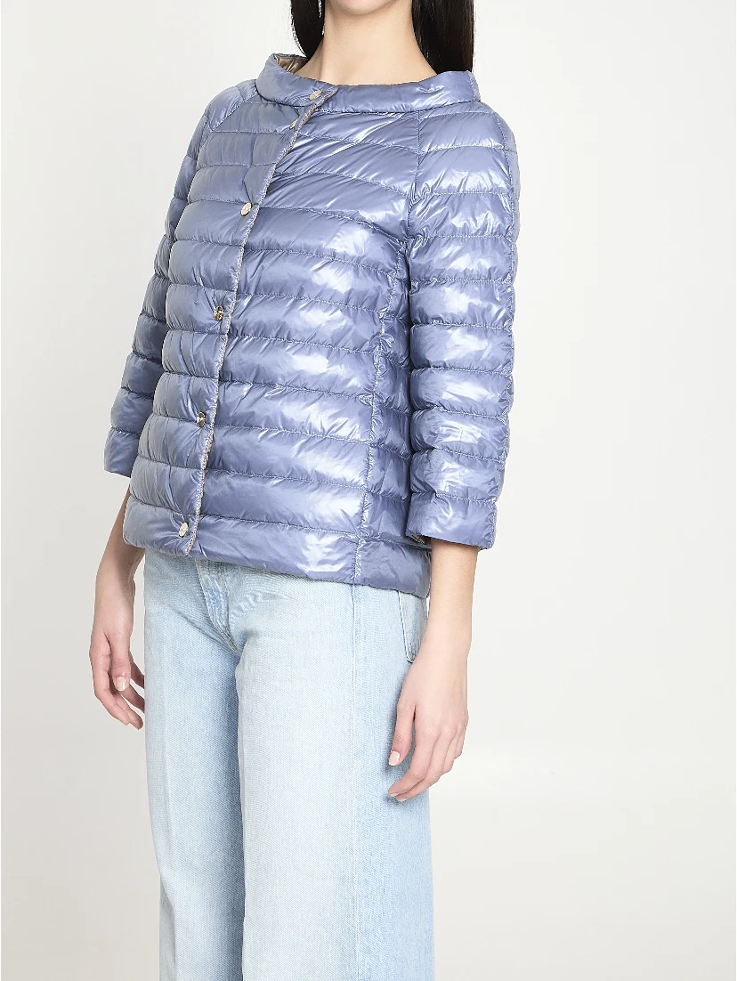 Reversible short down jacket
