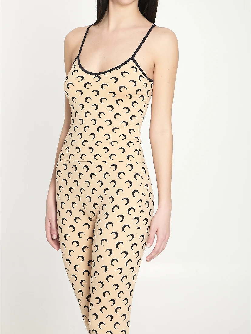 Moon printed jersey top