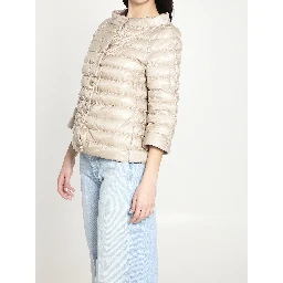 Reversible short down jacket