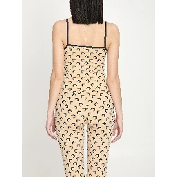 Moon printed jersey top