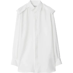 Long-sleeve silk shirt