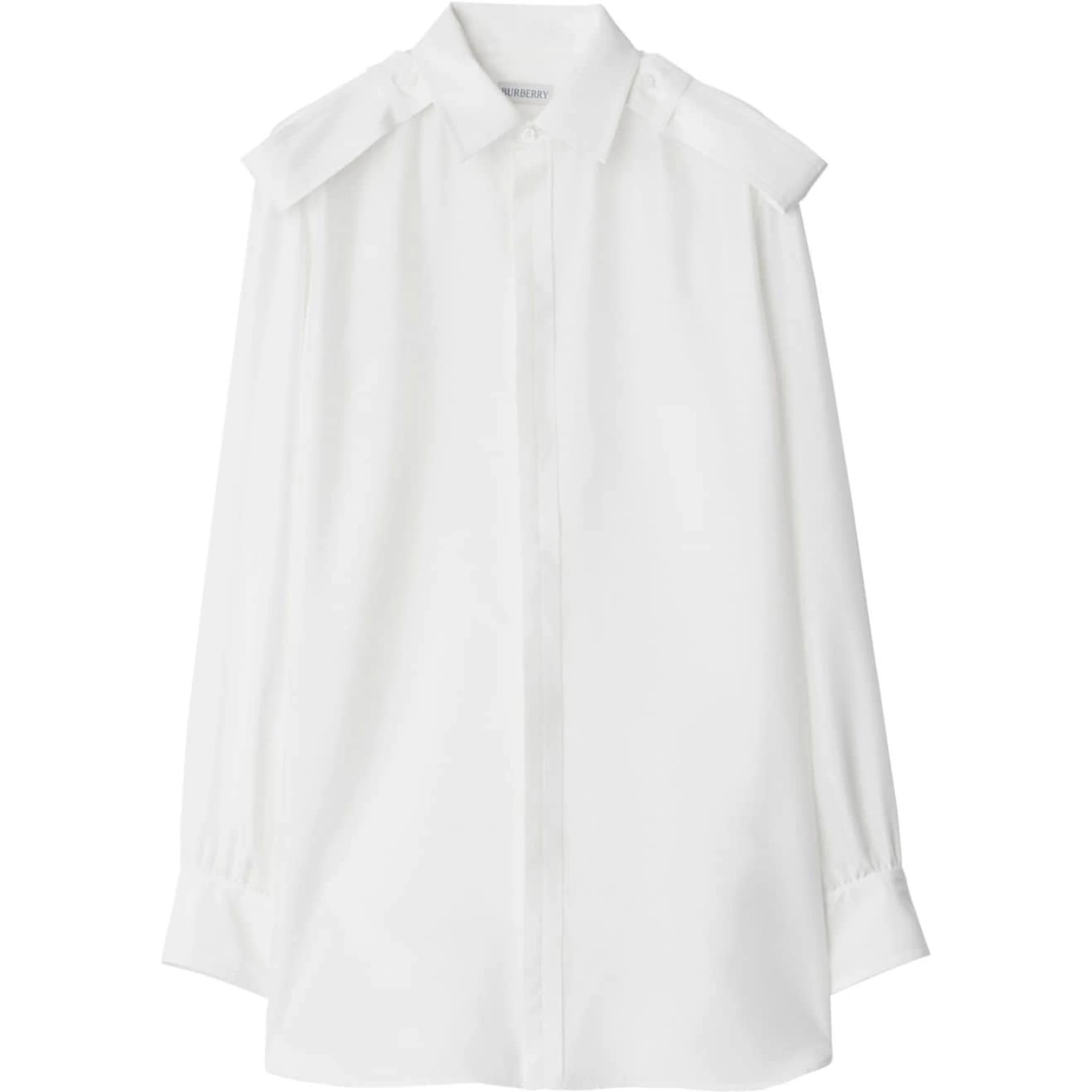 Long-sleeve silk shirt